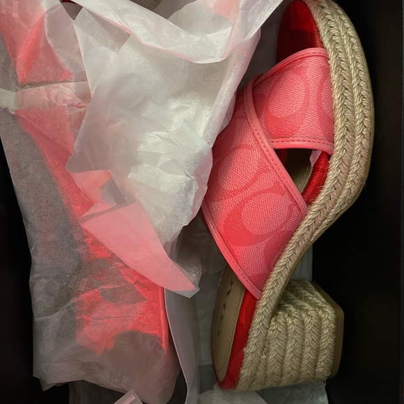 Coach Sandals - Coral Pink - Picture 3 of 5